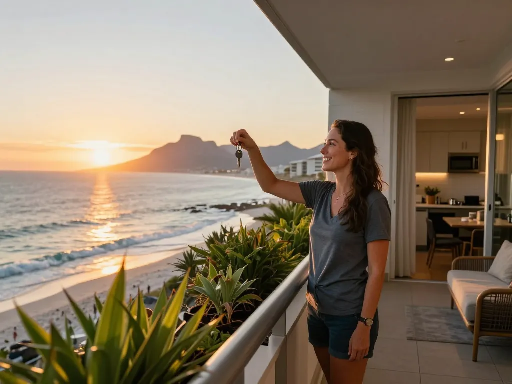 airbnb management cape town host welcoming guests with stunning ocean view