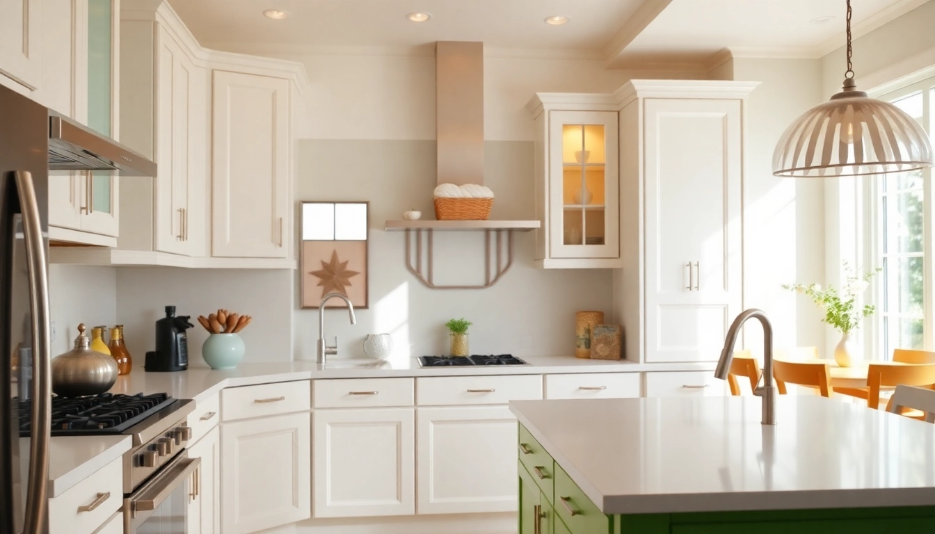 Elevated look at cabinet refacing Largo FL showcasing modern cabinetry.