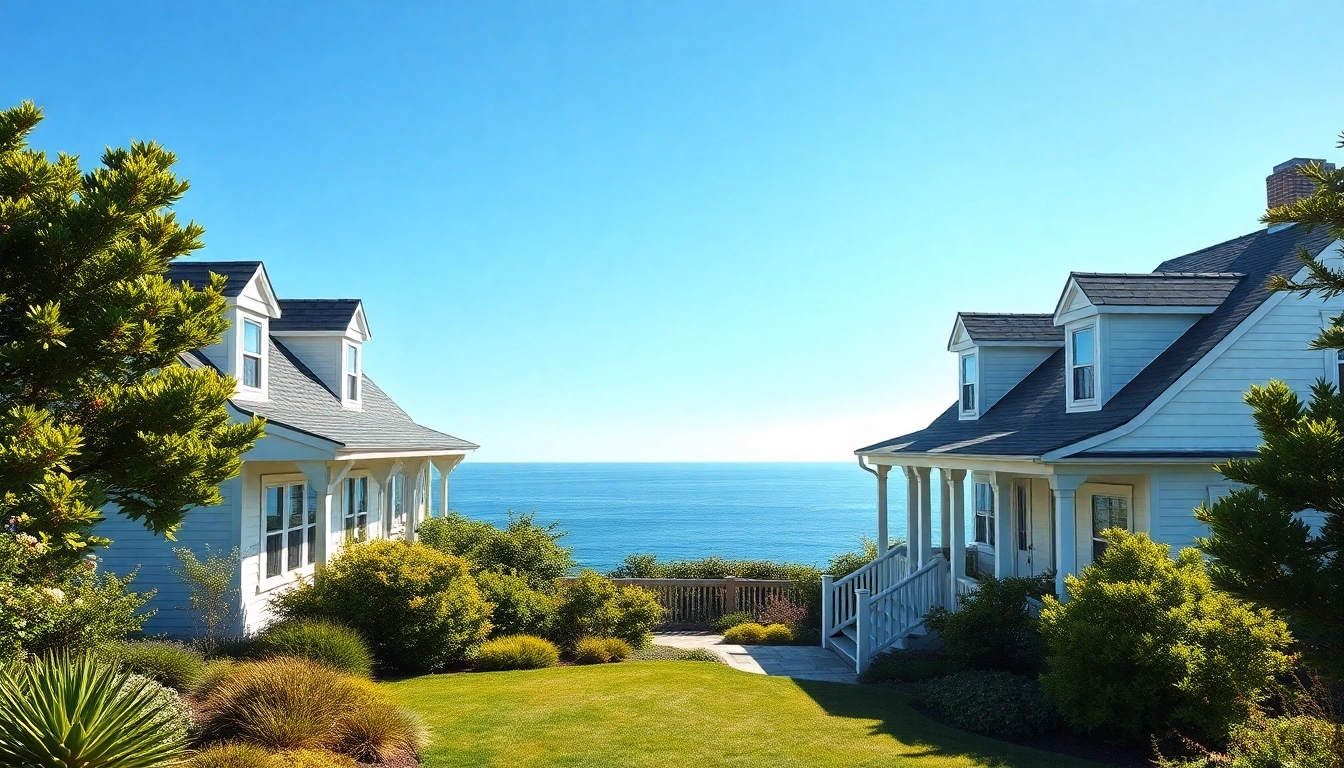 Showcase of beautiful Cape Cod homes with picturesque coastal views, lush landscaping, and inviting porches.