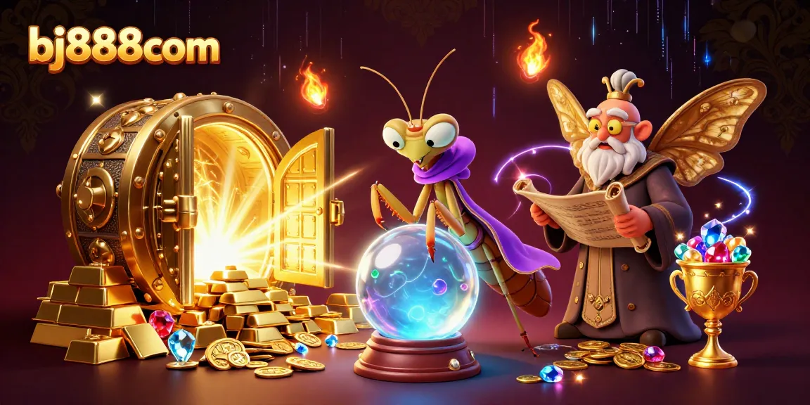Experience exciting gaming at bj888com with mystical elements and treasures in vibrant detail.